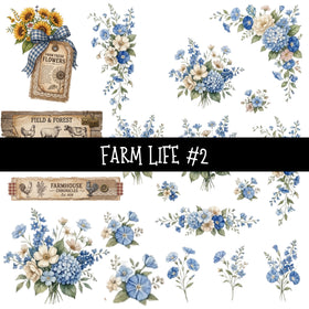 Farm Life torn Pages UV DTF Decal sheets 3 designs available