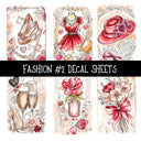 Fashion Torn Pages UV DTF Decal sheets 8 Designs available