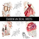Fashion Torn Pages UV DTF Decal sheets 8 Designs available