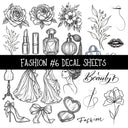 Fashion Torn Pages UV DTF Decal sheets 8 Designs available