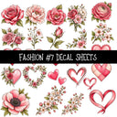Fashion Torn Pages UV DTF Decal sheets 8 Designs available