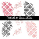 Fashion Torn Pages UV DTF Decal sheets 8 Designs available