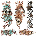 Feather and Spades Western Decal Sheet 2 UV DTF Decal accent Sheet 10x10