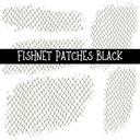Fishnet Patches UV DTF Decal sheet 7 Colors available