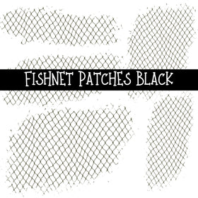 Fishnet Patches UV DTF Decal sheet 7 Colors available