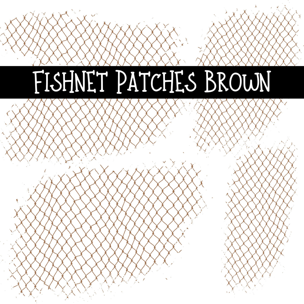 Fishnet Patches UV DTF Decal sheet 7 Colors available