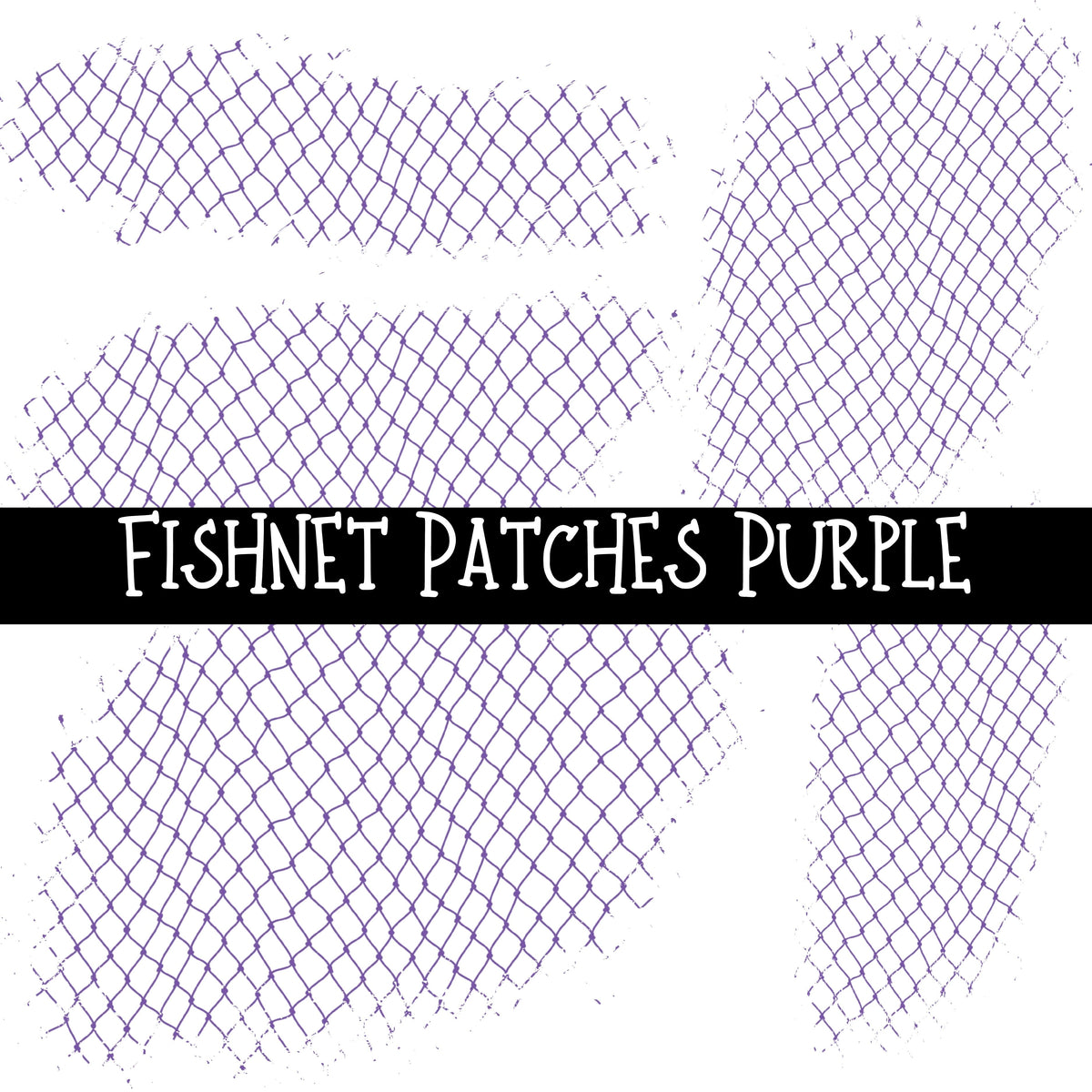 Fishnet Patches UV DTF Decal sheet 7 Colors available