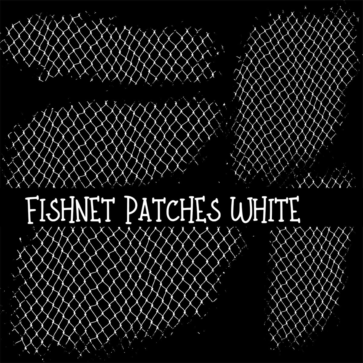 Fishnet Patches UV DTF Decal sheet 7 Colors available