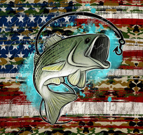 Flag Fishing vinyl wrap skinny no taper