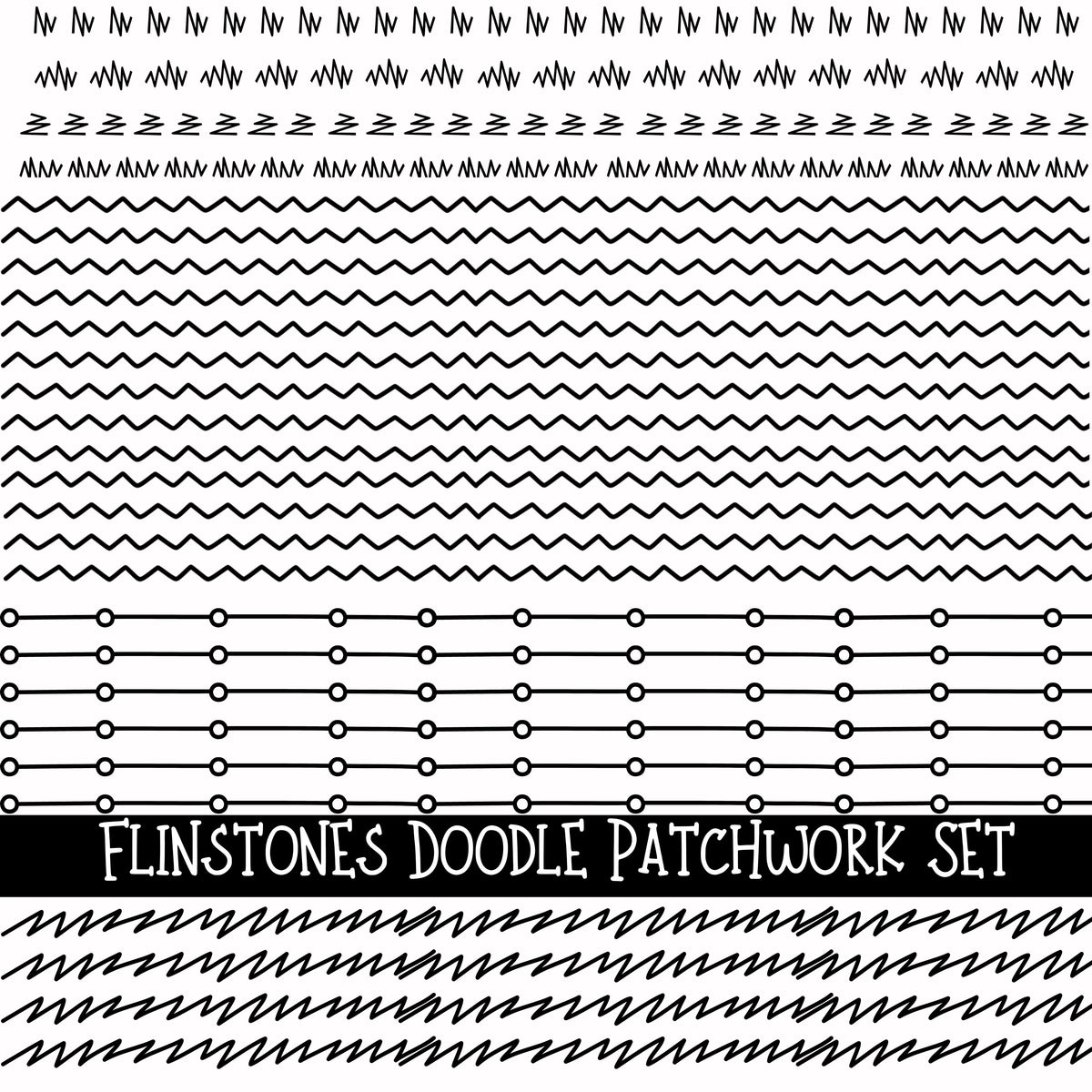 Flinstones Doodle Patchwork Set