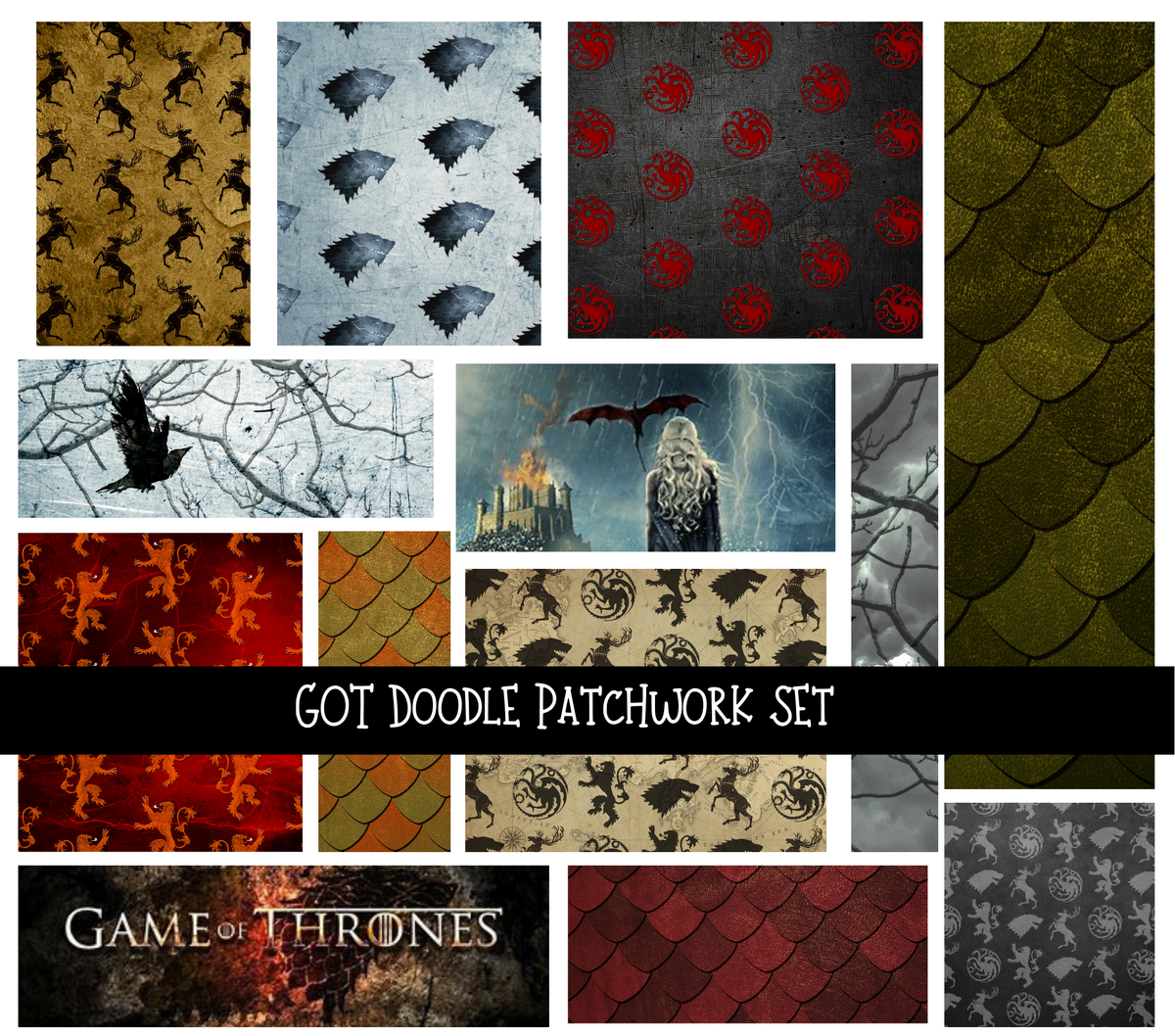 GOT Doodle Patchwork Set