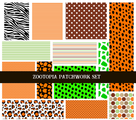 Zootopia Doodle Patchwork Set