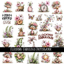 Flocking Fabulous Doodle Patchwork Set
