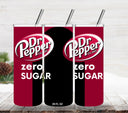 Dr. Pepper Zero vinyl tumbler wraps