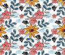 Floral Doodle Drawing 20 or 30 oz Skinny Adhesive Vinyl Wrap
