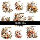 Floral Moon UV Decal sheet