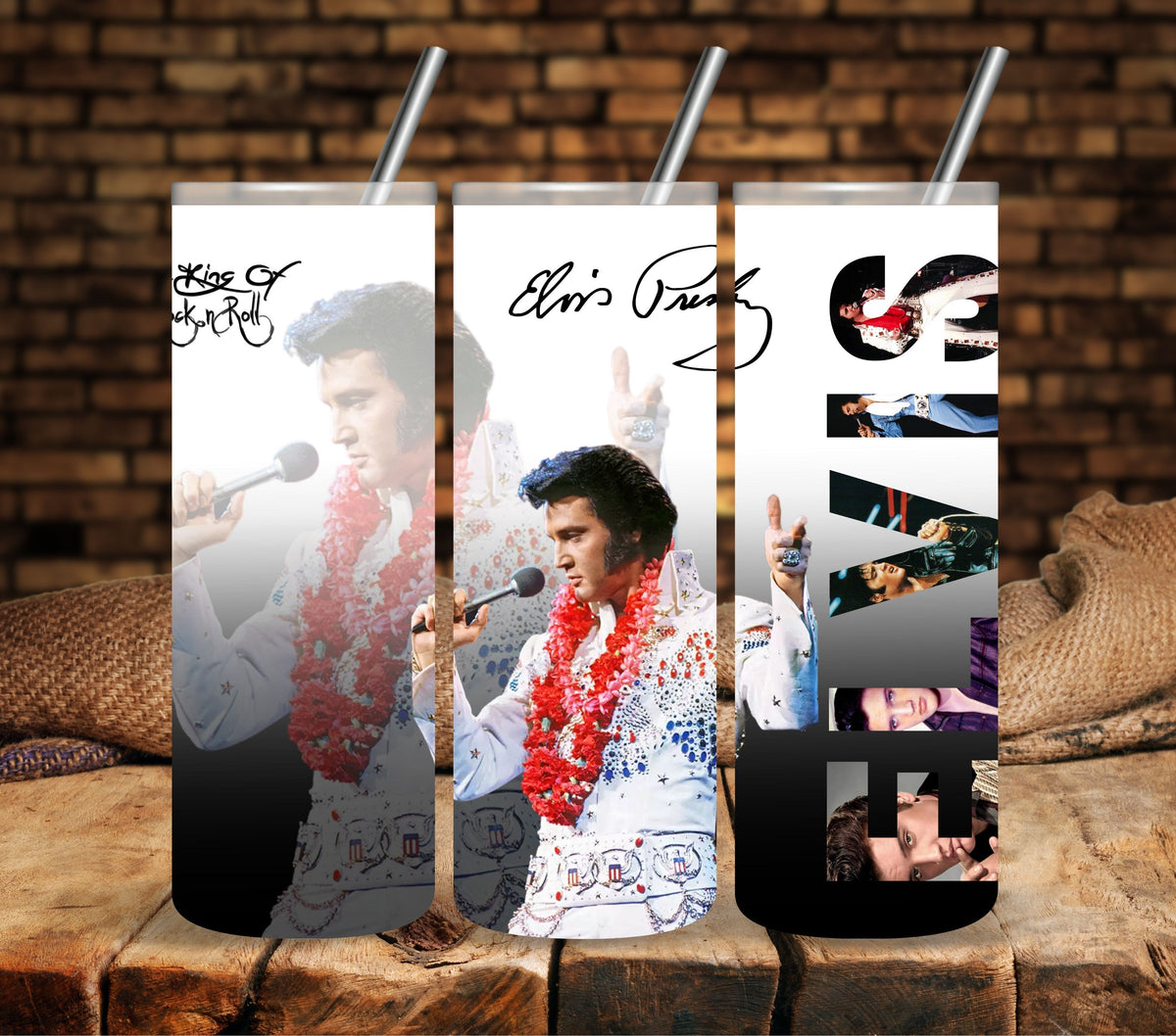 King of Rock Vinyl tumbler wraps