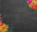 Floral Chalkboard Adhesive Vinyl Wrap