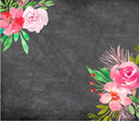 Floral Chalkboard Adhesive Vinyl Wrap
