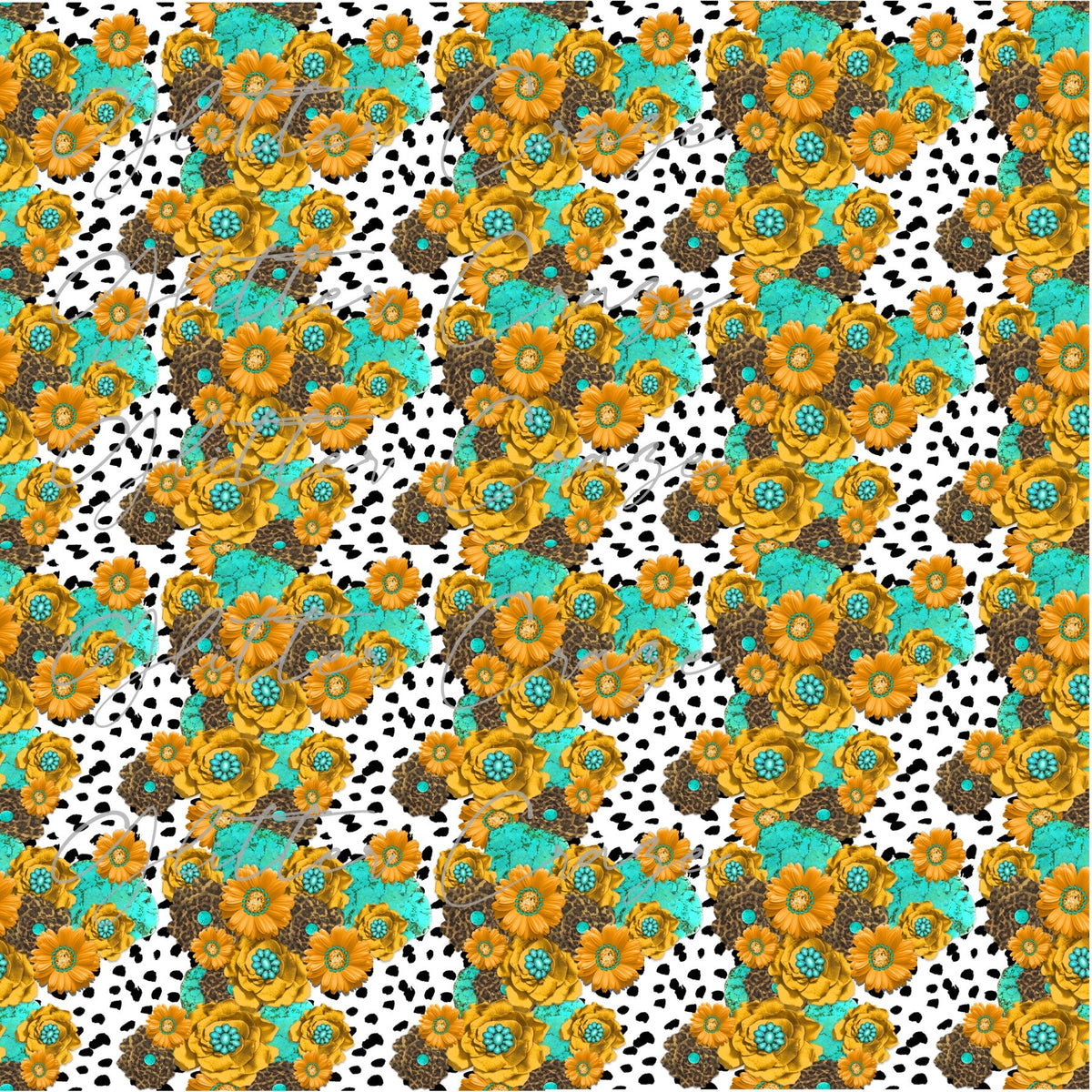 Floral and Spots Adhesive Vinyl