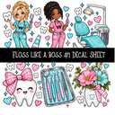 Floss like a boss UV DTF Decal sheets 8 Designs available