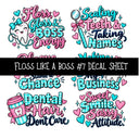 Floss like a boss UV DTF Decal sheets 8 Designs available