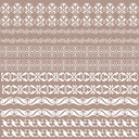 Flourished Borders UV DTF Decal sheet 2 styles 2 color options