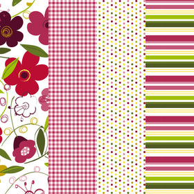 Flower Power (4) Adhesive Vinyl Pack