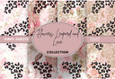 Flowers, Leopard and Lace vinyl collection- 12x12 sheets- 4 designs available