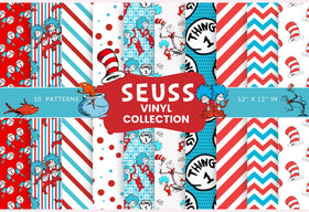 Seuss Collection 12x12 Vinyl Sheets- 10 Designs Available