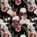 Flowers And Feather - Adhesive Vinyl