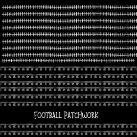 Football Doodle Patchwork Set