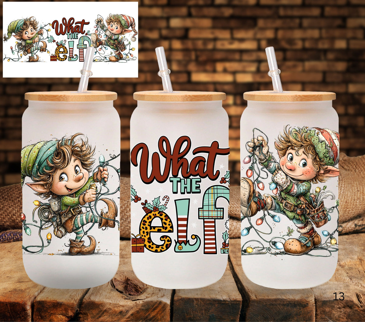 What the elf UV DTF Libbey wrap