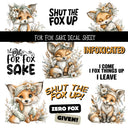 For Fox sake UV DTF Decal sheets
