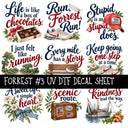 Forrest UV DTF Decal sheets 11 Designs available