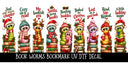 Book worms Bookmark UV DTF Decal sheet- 9 Designs