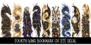 Fourth Wing Bookmark UV DTF Decal sheet- 9 Design set