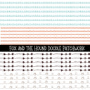 Fox and the Hound UV DTF Doodle Patchwork Set