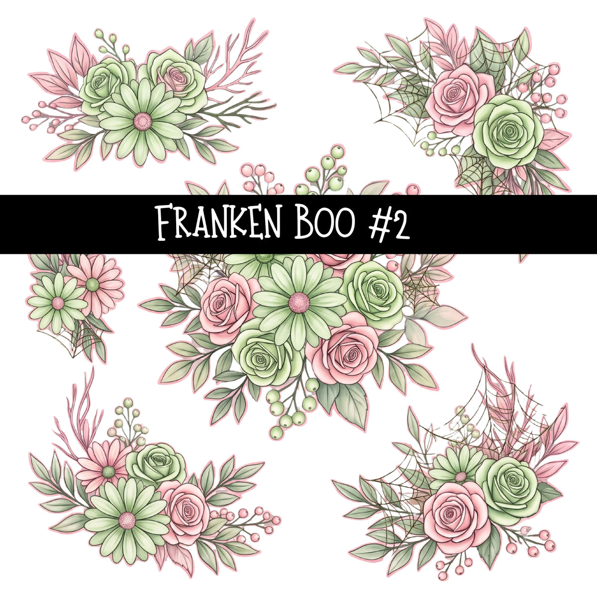 Franken Boo UV DTF Decal sheets 2 designs available