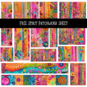 Free Spirit Patchwork precut vinyl sheet available in 12x12 or 6x6 sizes