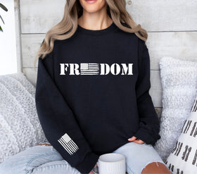 Freedom Flag- white 2 piece set DTF Transfers
