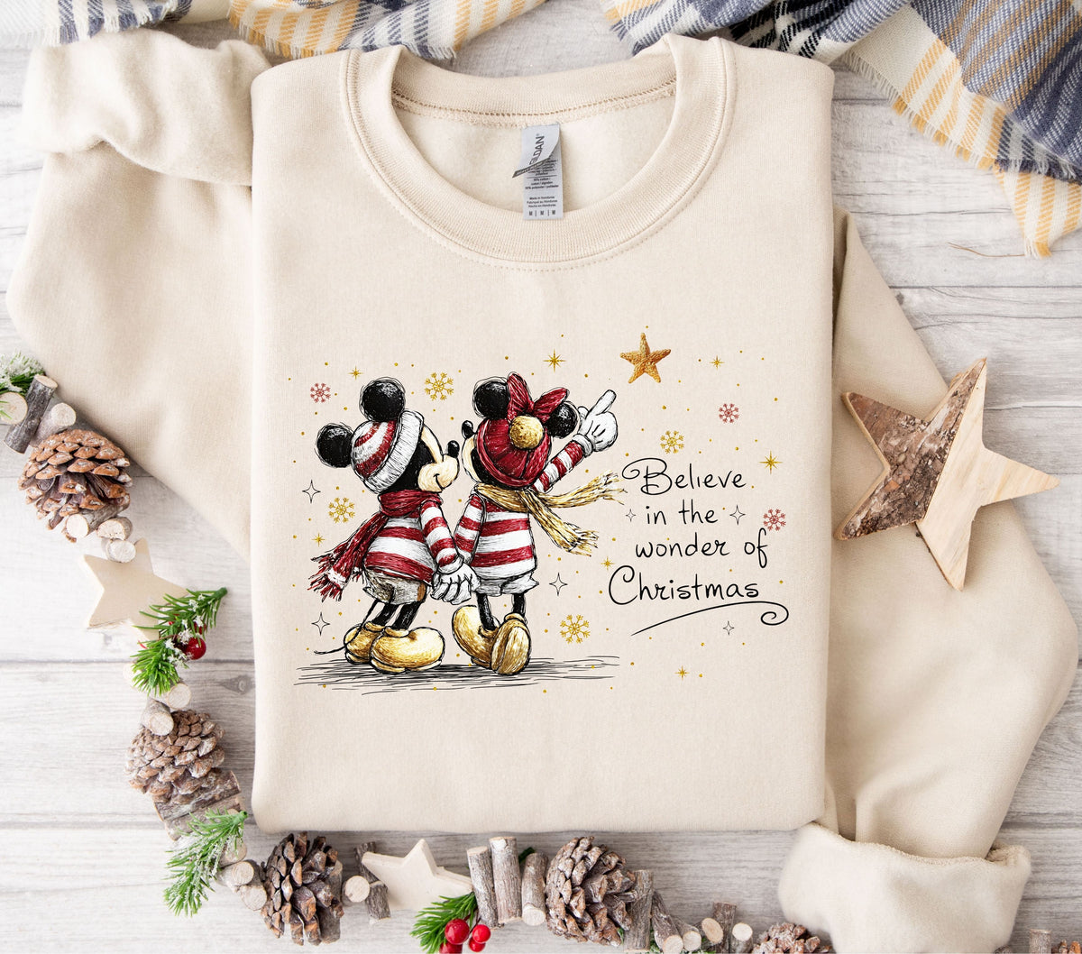 Believe in the wonder of Christmas- Mick and Minn DTF Transfers