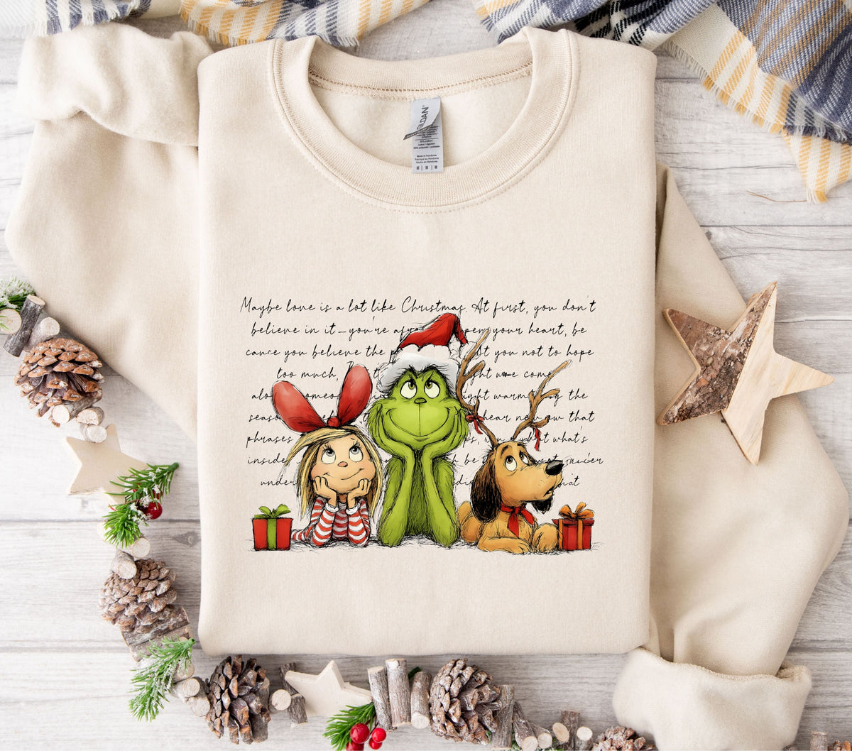 Maybe love-Grinch and gang DTF Transfers