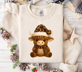 Highland Leopard faux Yarn DTF Transfers