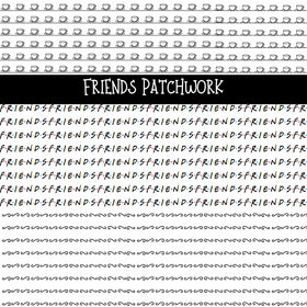 Friends Doodle Patchwork Set