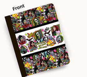 Beetlejuice vinyl composition notebook wrap