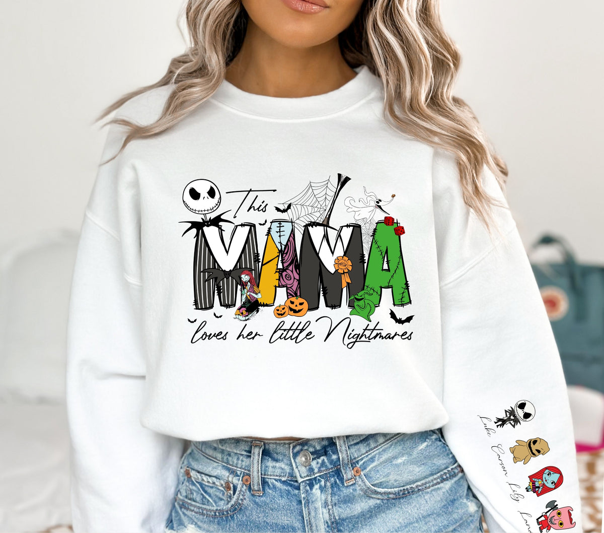 This Mama loves her little Nightmares dtf transfers
