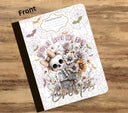 People give me the creeps floral vinyl composition notebook wrap