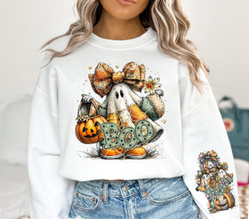 Patchwork Boo DTF Transfers- 2 piece set