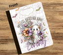 Never trust the living floral vinyl composition notebook wrap